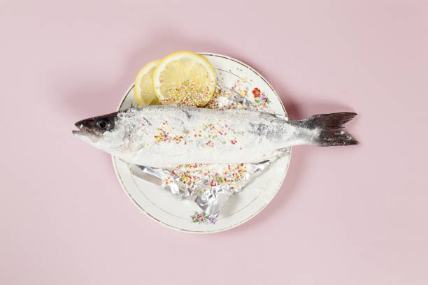 istock sprinkles fish meuniere flower plate pink 944737552