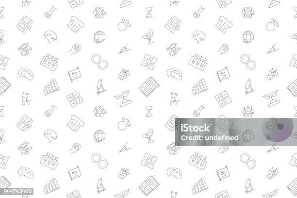 Science Background Pattern Simple Vector Science Pattern Science Seamless Background Stock Illustration ...