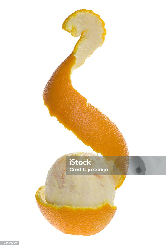 Demi Épluché orange - Photo de Orange - Fruit libre de droits