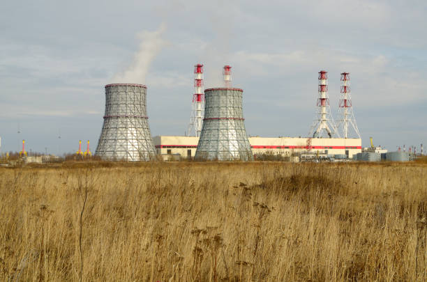 istock Thermal power station stands in the field 944765790