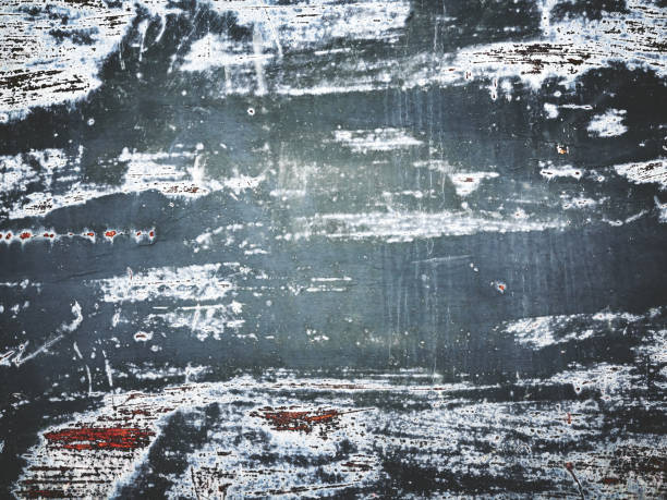 istock Rusty old black color grunge metal wall texture 944791500