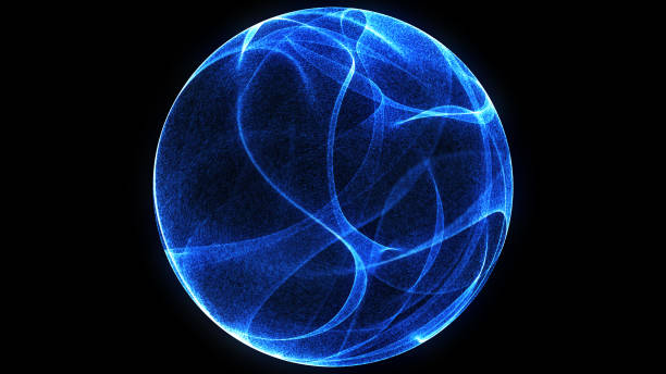 абстрактный фон 3d цифровой волны светящихся частиц и каркаса. взрыв светящихся частиц. футуристический фон стиля технологии. - water fire circle ball стоковые фото и изображения