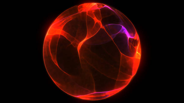 абстрактный фон 3d цифровой волны светящихся частиц и каркаса. взрыв светящихся частиц. футуристический фон с�тиля технологии. - water fire circle ball стоковые фото и изображения