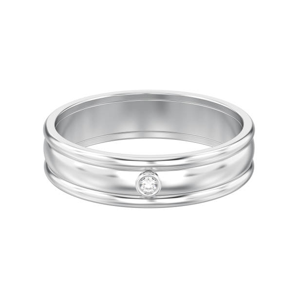 istock 3D illustration isolated white gold or silver matching couples wedding 944808924
