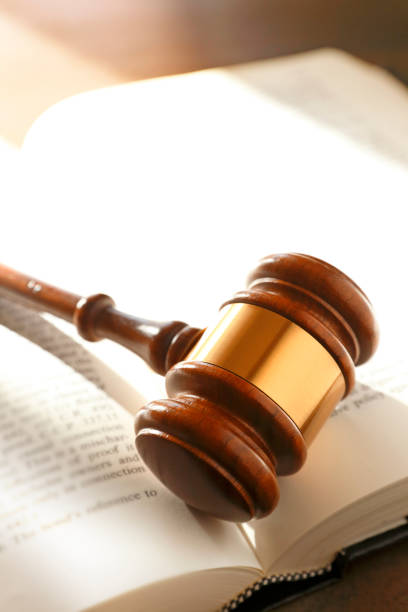 istock Gavel Rests On Top Of Open Law Book 944812468