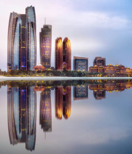 istock View of Abu Dhabi Skyline at sunrise, UAE 944815012