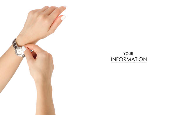 istock The watch on a female hand pattern 944815038