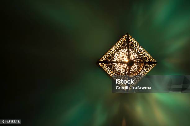 Top View Of Traditional Lantern Stock Photo - Download Image Now - Hajj, Eid-Ul-Fitr, Ramadan