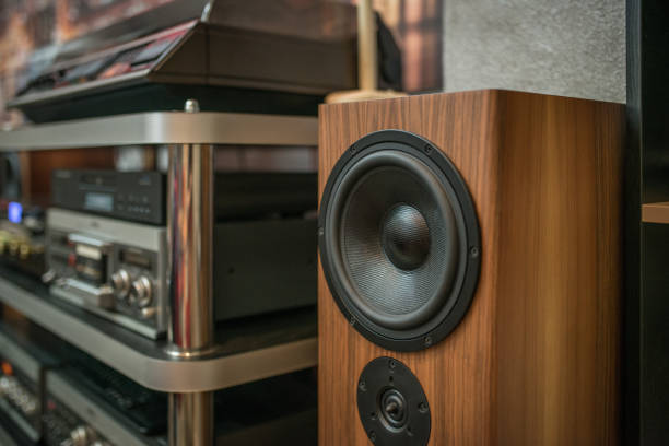 Home sound system  natural wood sound system