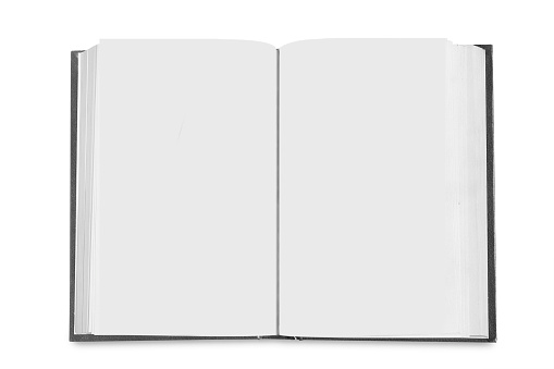 book mock up isolated on white background.