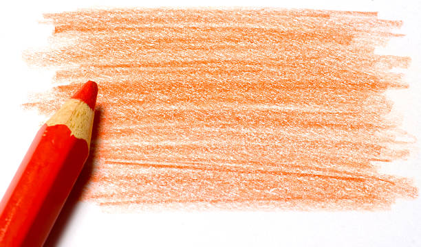 istock Red color pencil with coloring 94487103