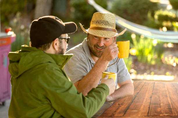 istock Happy Smiling Mid Adult Man Drinking Coffee 944875166