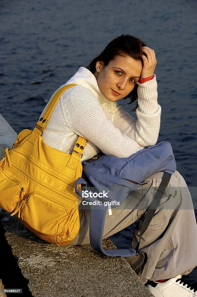 waiting for travel  Cargo Pants Stock Photo