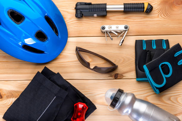 istock set of objects for cycling on wooden boards top view 944886822