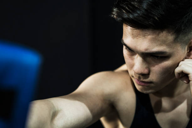 istock Men are training hard at the gym 944903724