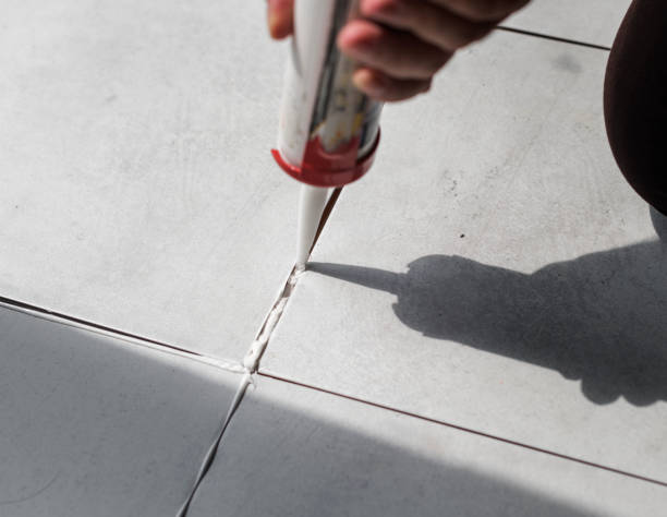 하우스 개념을 혁신 하는 사람들 - tiled floor tile floor grout 뉴스 사진 이미지