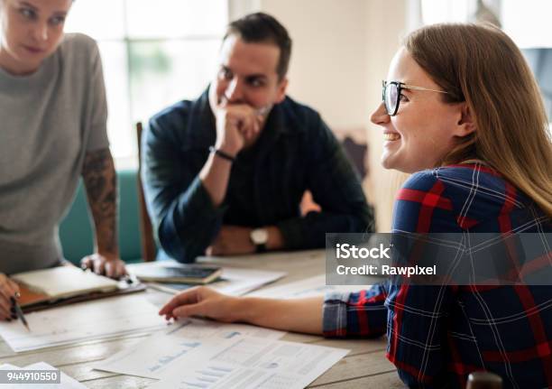 Group Of Diverse People Having A Meeting Stock Photo - Download Image Now - Community, Support, Administrator