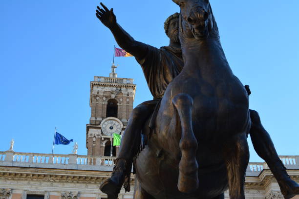istock The Equestrian Statue of Marcus Aurelius is an ancient Roman statue 944910694