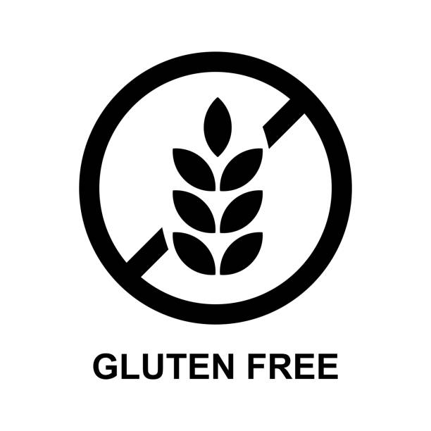 gluten free sign isolated vector gluten free sign isolated vector gluten free stock illustrations