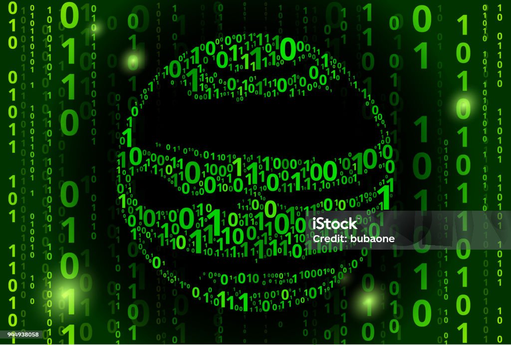 Planet Mars Binary Code Vector Pattern Background Stock Illustration ...