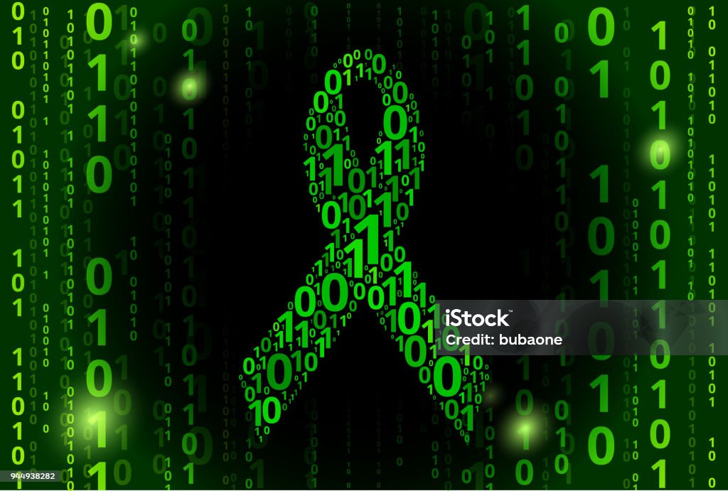 Ribbon Binary Code Vector Pattern Background Stock Illustration ...