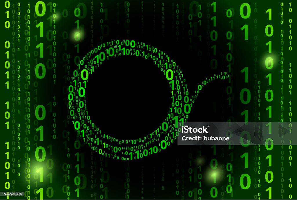 Cable Binary Code Vector Pattern Background Stock Illustration ...