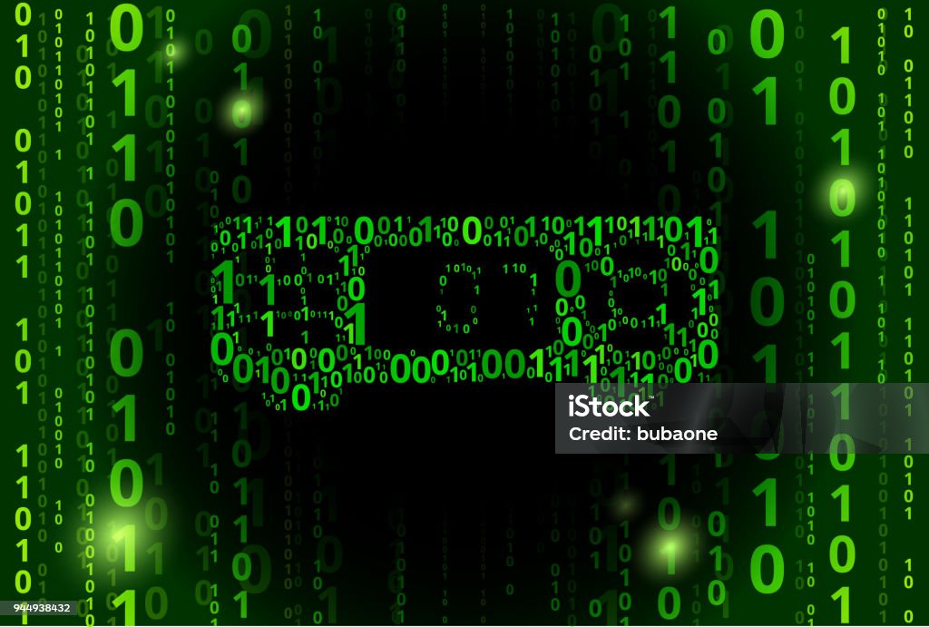 Cable Box Binary Code Vector Pattern Background Stock Illustration ...