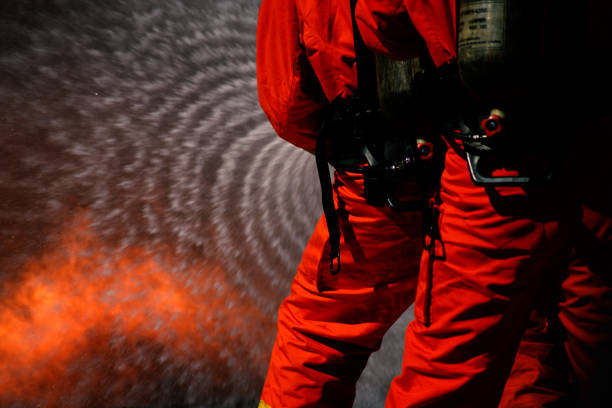 istock Fire drills in the training center regularly to get ready. 944945188
