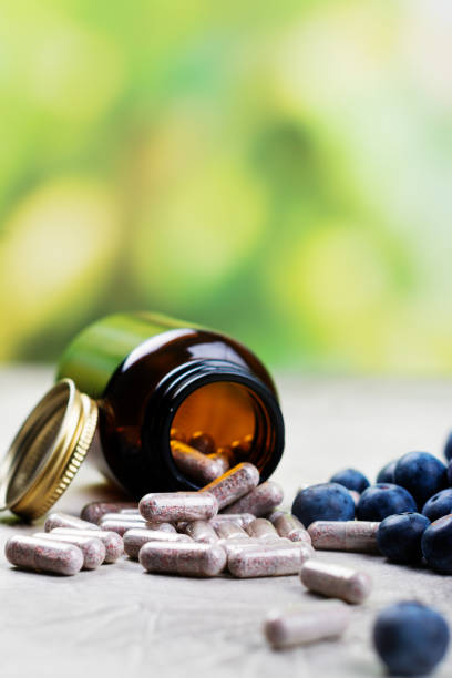 istock Biologically active supplement - pills for healthy eyes 944946990
