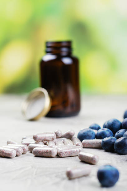 istock Biologically active supplement - pills for healthy eyes 944947092