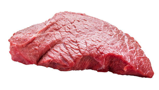 istock Fresh raw piece of beef meat isolated on white background 944950454