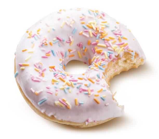 istock Purple sweet donut isolated with clipping path 944950490