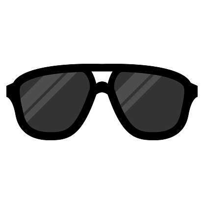 Boren doel lens Cartoon Sunglasses Illustration Stock Illustration - Download Image Now -  Cartoon, Clip Art, Cool Attitude - iStock