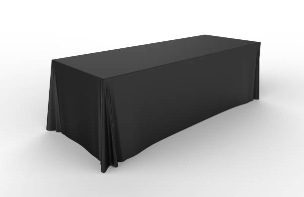 istock Trade show exhibition advertising runner table adjustable cloth  Banner or Table cover. 3d render illustration. 944975182