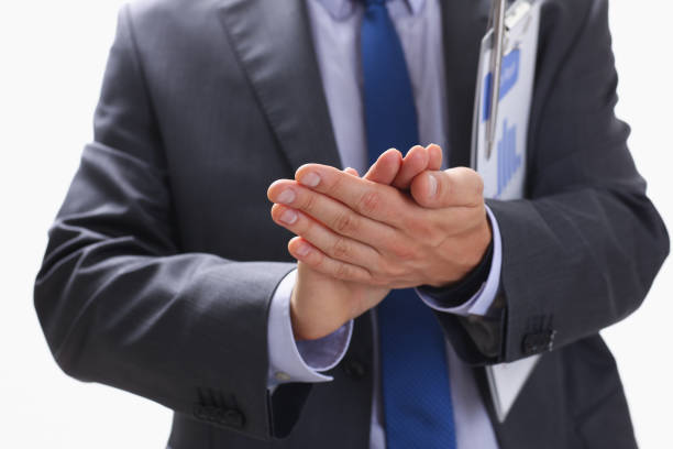 istock The businessman applauds at a seminar to 944976088