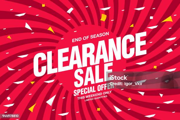 Sale Banner Layout Design Stock Illustration - Download Image Now - Sale, Sign, Computer Graphic