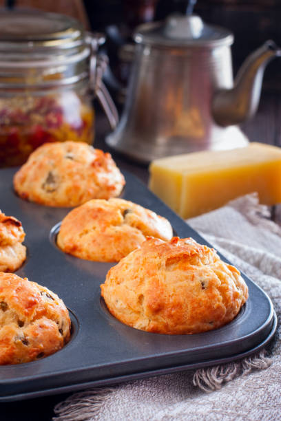 istock Ham, cheese and sun dried tomato muffins 944983316
