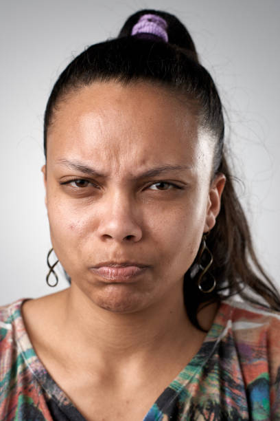 istock Studio portrait of mixed race woman making a silly expression 944986640