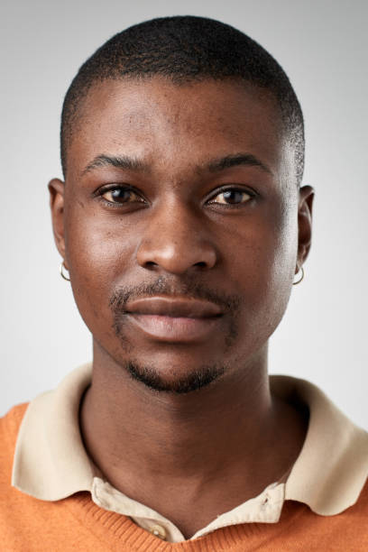 istock Passport ID portrait of African man with serious expression 944986810