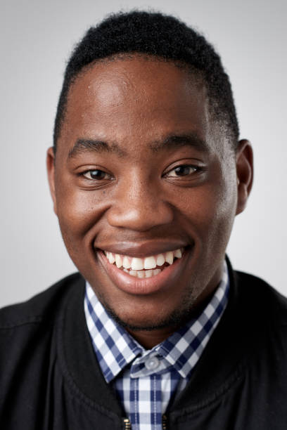 istock Studio portrait of young black man smiling 944987224