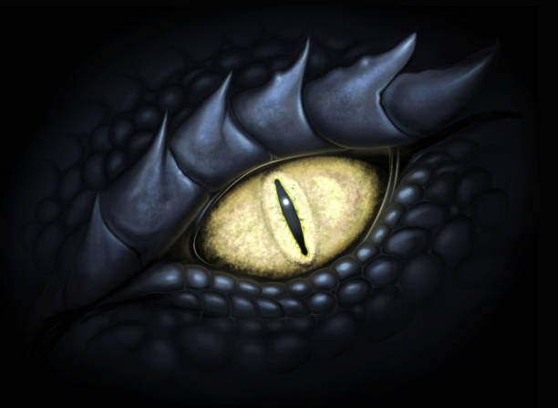 Ilustración de Ojo De Dragón y más Vectores Libres de Derechos de Dragón -  Dragón, Ojo, Dinosaurio - iStock