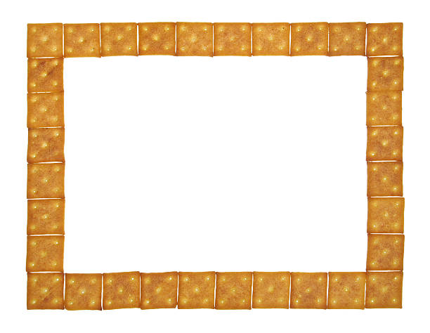 Large and thin frame of crackers  ortogonal stock pictures, royalty-free photos & images