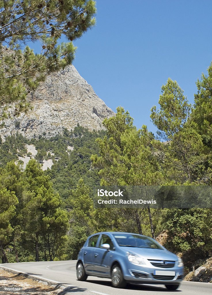 Mediterrâneo mountain road. - Foto de stock de Autoestrada royalty-free