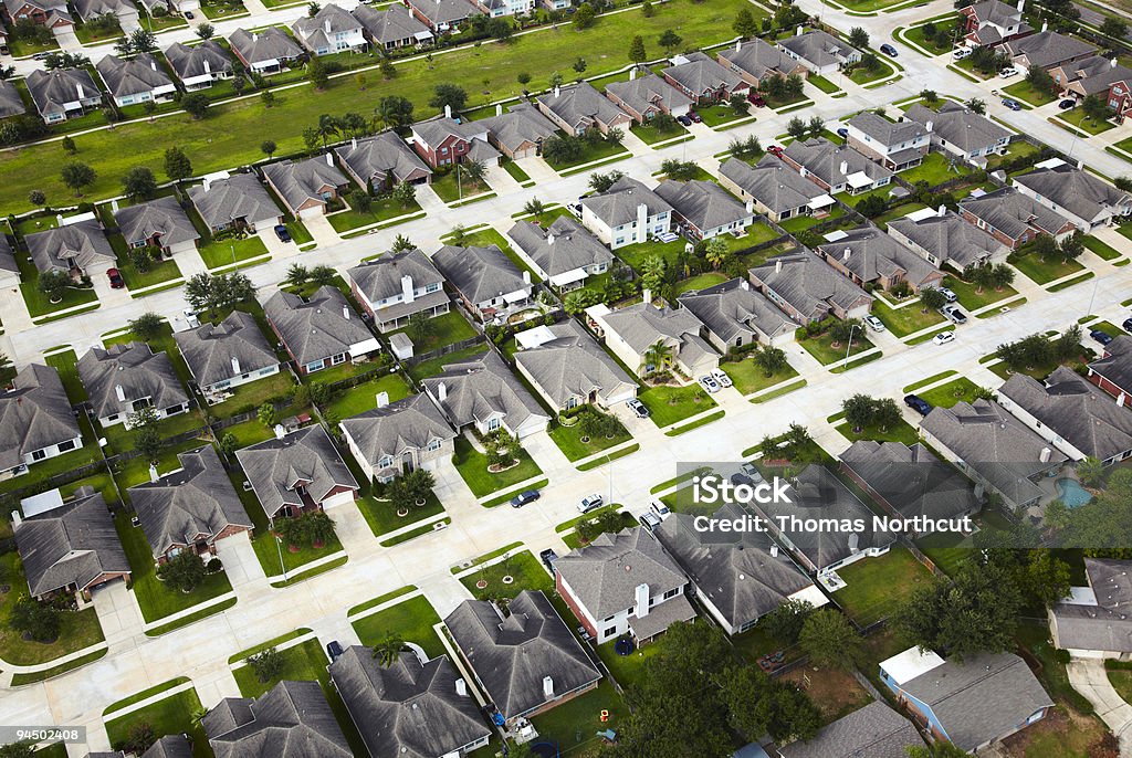 Veduta aerea del quartiere di Houston - Foto stock royalty-free di Houston - Texas