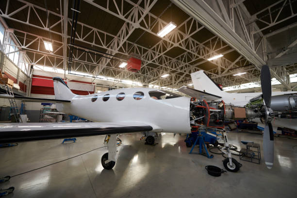 istock Aircraft in the hangar 945025928