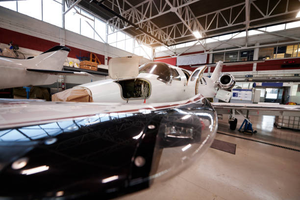 istock Aircraft in the hangar 945026508