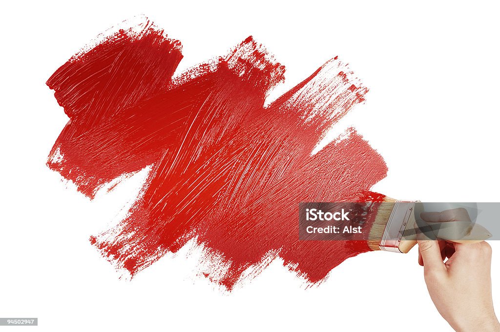 Malarstwo czerwony kształt - Zbiór zdjęć royalty-free (Bez ludzi)
