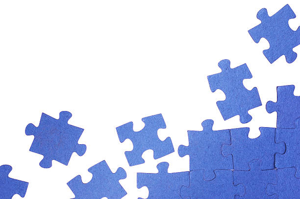 istock Photo of a blue puzzle 94503383