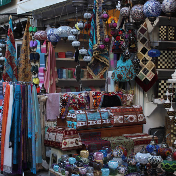 istock Traditional Oriental Bazaar Market in Turkish Antalya 945041048