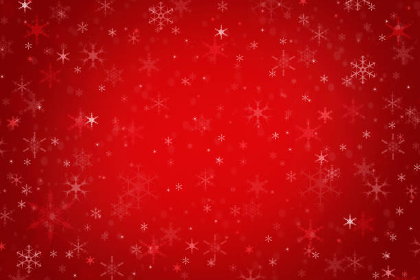 Abstract red Christmas winter background
